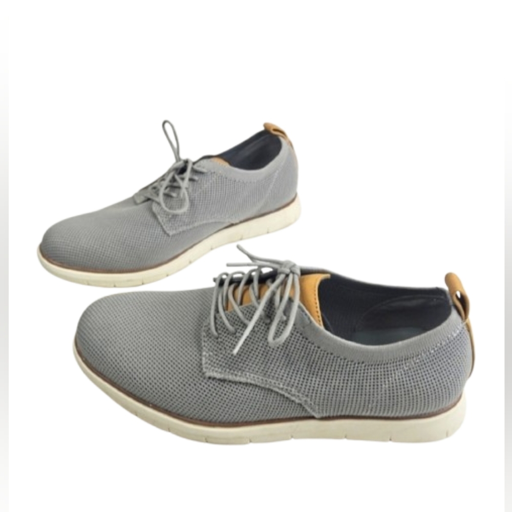 🛍 New Goodfellow & Co Men's Lace Up Casual Knit Dress Shoes Round Toe Gray 8